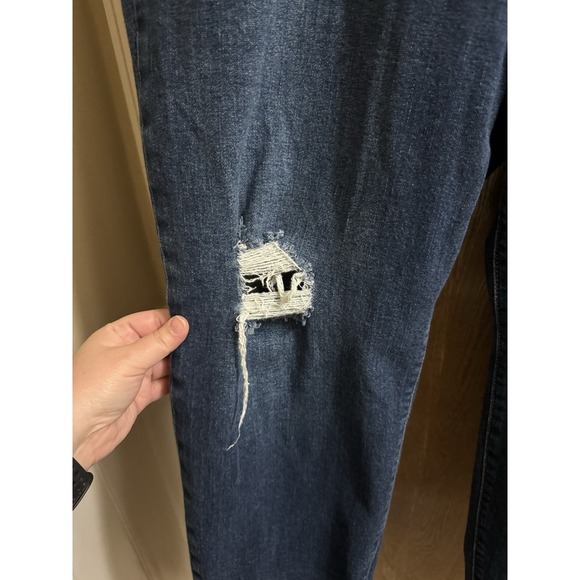 Old Navy Jeans High Rise OG Straight Women Size 22 Denim Blue Button Fly Holes - Picture 7 of 8